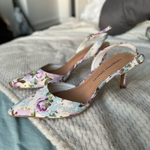 Christian Siriano Shoes - Floral kitten heels